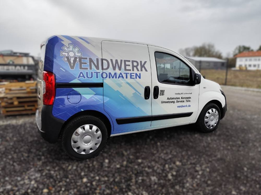 Servicefahrzeug von VendWerk für Verkaufsautomaten in Süddeutschland